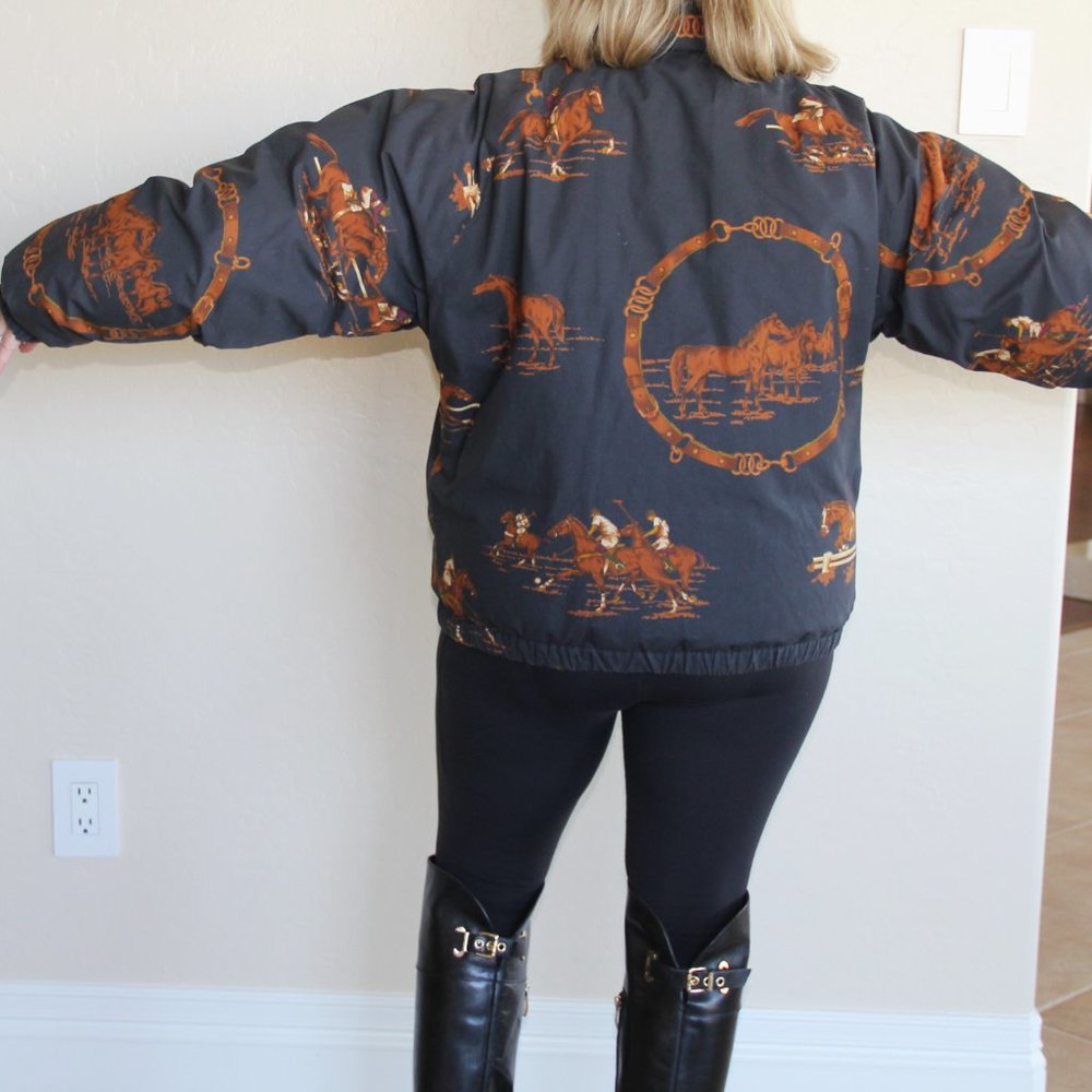 Vintage Ralph Lauren Equestrian Puffer Jacket Size Medium - Picture 7 of 16